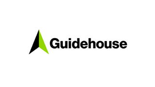 Guidehouse word logo with green and black arrow